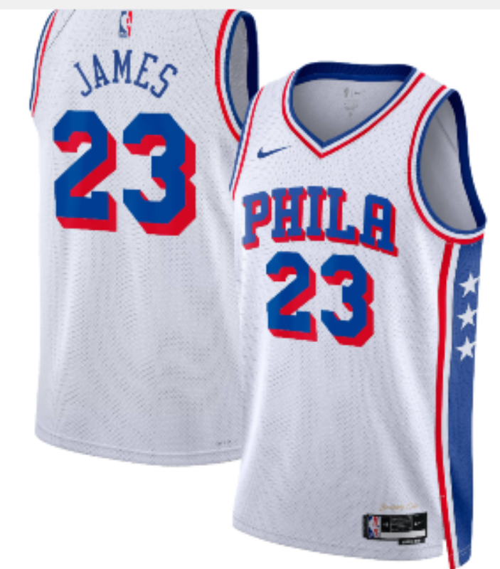 Men Philadelphia 76ers #23 James white  Nike 2026 NBA Jersey 0806001->san francisco 49ers->NFL Jersey